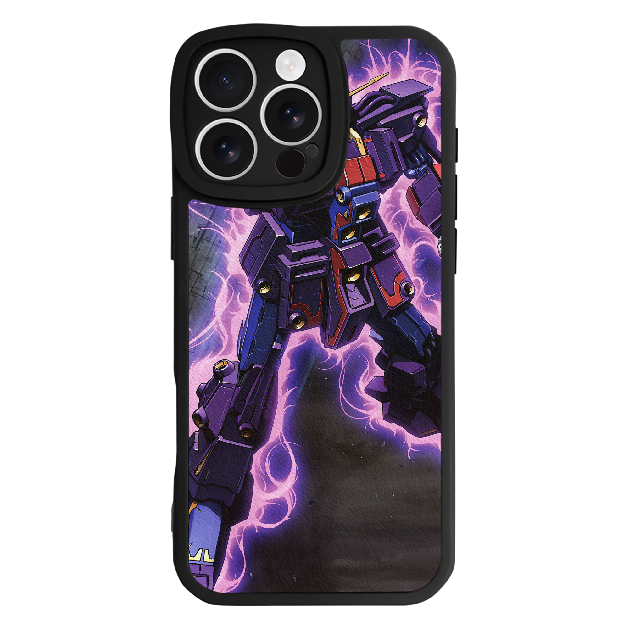 （画像用） 機動戦士ガンダム Mobile Suit Gundam 【iPhone 16シリーズ対応】シリコンスマホケース（レザー調） 材質：シリコン